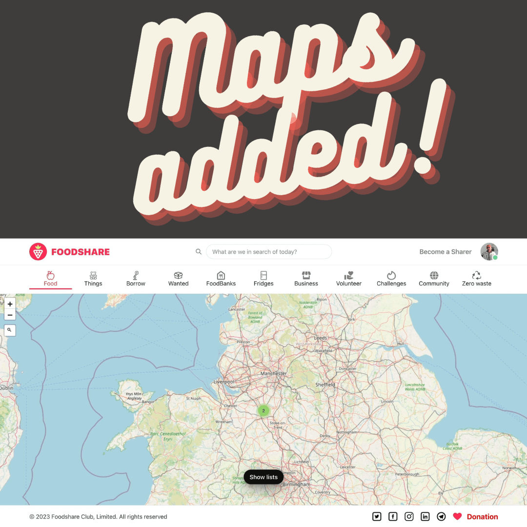 Foodshare has implemented maps