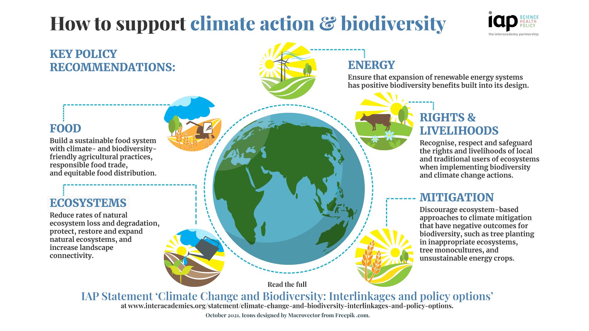 5 key policy recommendations to support climate action & biodiversity