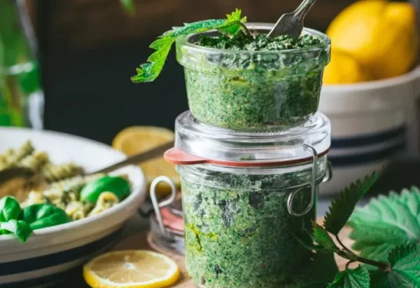 How To Make Vegan Pesto With Stinging Nettles